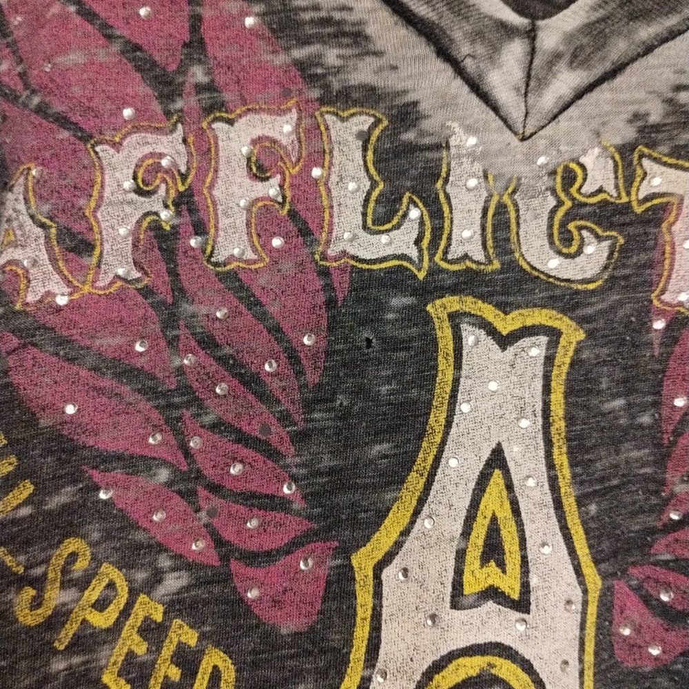 Affliction Gray Short Sleeve Graphic Tee - Picture 3 of 3